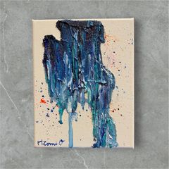夜空　大神　キャンバス　盛り上げ　星空　原画 星空の絵画☆真作 キャンバス原画 夜空 宇宙 現代アート アート