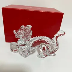 美品 バカラ baccarat 龍 辰年 ドラゴン オブジェ 置物 箱付き