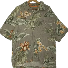 JAMAICA JAXX ジャマイカ ジャックス アロハシャツ シルクシャツ 半袖シャツ オーバーサイズ ビッグシルエット CHINA製 Lサイズ ベージュ