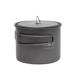 MAXI  正規代理店　アウトドア　軽量化　チタンポット　900ml（蓋付き）P-900