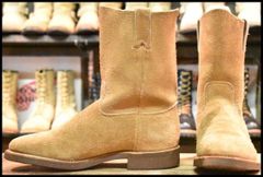 【7EE 良品】Chippewa チペワ 01589 プルオンブーツ ペコス ベージュ ラフアウト ブーツ pecos レッドウィング 1188 HOPESMORE【FF401】