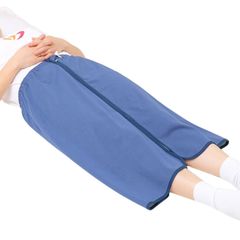 介護用防水シーツ おねしょシーツ 大人用 オムツカバー 防水 巻きスカート ズボン 尿漏れ防止 生理 介護用品 便利グッズ ブルー L おねしょ シーツ 介護パジャマ 介護用ズボン スカート 高齢者用おむつスカート 防水巻きスカート介護 防水巻きスカート