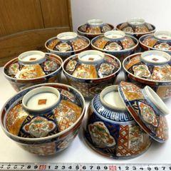 古伊万里 蓋物 五客セット 色絵 茶碗 - メルカリ