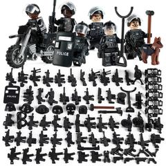 ブロック レゴ 互換 ミリタリー ミニフィグ 【アメリカ警察】 セット03