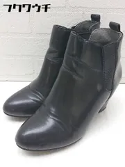 ◇ GLOBAL WORK グローバルワーク ショート サイドゴア ブーツ S ブラック レディース 【中古】 【1002798777484】