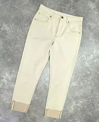 美品 ブルネロクチネリ ホワイトデニム ふわっとした感触を楽しみたい、ブルネロ クチネリ「リネン100