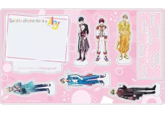 【中古】アクリルスタンド・アクリルパネル 01.春組(公式イラスト) プレミアム アクリルジオラマプレート 「A3!(エースリー)×Sanrio characters 新商品発売フェア in アニメイト」