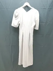◇ Stylevoice for xxx バックファスナー シンプル 半袖 ロング ワンピース サイズF グレー レディース E  【1303020029808】