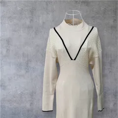 MOUSSY マウジー ドルマンスリーブニットドレス ロングワンピース リブ編み サイズ1(M) 迅速発送 匿名発送 送料無料