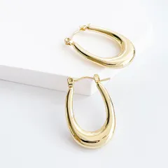 選べる2色！ フープピアス  サージカルステンレス【ste103】