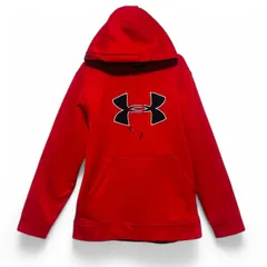 アンダーアーマー　パーカー　フーディー　SMサイズ　赤　レッド　ロゴあり