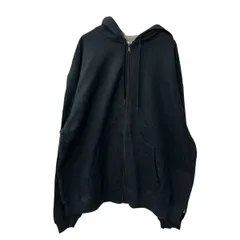Champion 無印スウェット トレーナー 2XL ブラック チャンピオン ビッグサイズ ジップアップシンプル 古着卸 アメリカ仕入 a709-5573