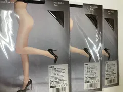 524058 3枚組黒色ROSESAKURAオールスルーストッキングT型補強光沢強12デニールローズサクラ