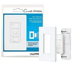 Lutron Caseta　ワイヤレス　Pico　壁掛け用リモコンキット　PJ2-WALL-WH-L01 ホワイト