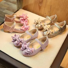 リボン パンプス キッズ フォーマルシューズ 女の子 プリンセスシューズ 可愛い 子供靴 フラット フォーマル 靴 発表会 結婚式 卒業式 入学 入園673