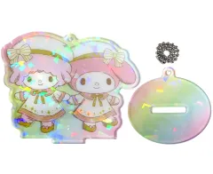 【中古】キーホルダー マイメロディ＆マイスウィートピアノ クリアスタンド オーロラVer. 「マイメロディ・クロミ」