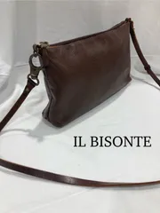IL BISONTE イルビゾンテ　ショルダーバッグ　ダークブラウン