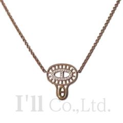 HERMES　エルメス　シェーヌダンクル　ディヴァイン　ネックレス　750PG　23Pダイヤモンド0.16ct　＃ST　ブランドジュエリー　アクセサリー　ペンダント　K18PG　750ピンクゴールド　ローズゴールド　18金　Au750【中古】【70989】