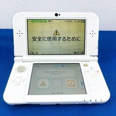 ◇625【動作OK／液晶要確認】New ニンテンドー 3DS LL 本体のみ RED-001 上下画面IPS液晶 ホワイト 白 NINTENDO 任天堂