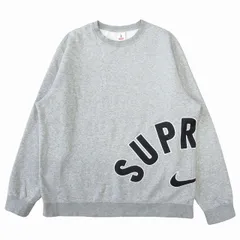 美品 22SS シュプリーム SUPREME × ナイキ NIKE "Arc Crewneck" アーチロゴ スウェット トレーナー カットソー 長袖 DM1776-050 サイズL グレー メンズのサムネイル