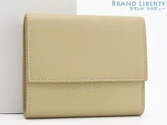 CELINE ベージュ 三つ折り財布　スモールトリフォールドウォレット CELINE セリーヌ 三つ折り財布 スモール トリフォールド