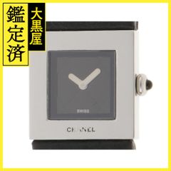 CHANEL シャネル レディース時計 マトラッセ SS レザー ブラック文字盤 H0116【434】
