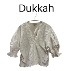 Dukkah デュカ  レース ブラウス 白 ホワイト フリーサイズのサムネイル