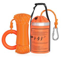【迅速発送】NGELOM 救命ロープ 水に浮く 反射仕様 スローバッグとカラビナ付き 津波 避難 防災 緊急 非常用 水難 救助用 水泳 釣り ボート 船 プール カヤック 災害 備え 備蓄品 アウトドア 多目的 レスキュー 浮力ケーブル 浮輪 手リング ロッ