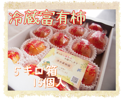 【冷蔵富有柿】５キロ箱　15個入　福岡県産