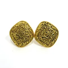    中古 シャネル イヤリング ココマーク ヴィンテージ アクセサリー スクエア ひし形 Bランク ゴールド レディース CHANEL 【送料無料】【西神店】