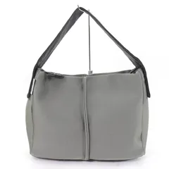 極美品☆kawa-kawa カワカワ wetワンショルダーバッグ ear PAPILLONNER 1189限定 レザー使い ハンドバッグ グレー 日本製 レディース 極美品☆kawa-kawa カワカワ wetワンショルダーバッグ ear PAPILLONNER