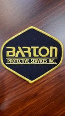 ヴィンテージワッペン　barton protective services Inc. アメリカ　ビンテージワッペン