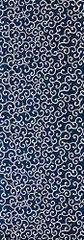 紺」 本染め 手ぬぐい「唐草 綿100% 特岡 染の安坊 日本製 35cm×100cm
