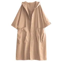 ☆ ベージュ ☆ レディース マウンテンパーカー ロング 無地 薄手 おしゃれ トレンチコート レディース コート 春 秋 スプリングコート ロングコート 長袖 ジャケット フード付き カジュアル おしゃれ アウター パーカー ゆったり ライトアウター