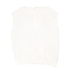 ☆ ホワイト ☆ XL ☆ ベスト レディース ジレ ノースリーブ フード付き ベスト レディース ジレ ノースリーブ フード付き プルオーバー トレーナー パーカー 羽織り カットソー Tシャツ レイヤード 重ね着 そで無し 袖無し そでなし トップス 大人