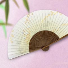 扇子 女性用 紙せんす 撫子萩 メール便限定 送料無料 紙箱サービス 名入れ 可能 毛筆 代筆 無料 レディース 婦人 母の日 敬老の日 浴衣 .扇子.