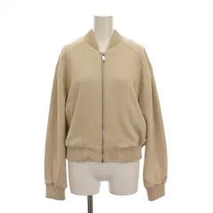 ザラ ZARA FAUX SUEDE BOMBER JACKET フェイクスエード ボンバージャケット ブルゾン ジップアップ XS ベージュ 8073/066/712 /YM