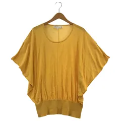 ROPE PICNIC ロペピクニック ラウンドネック ドルマンニットカットソー size38/イエロー