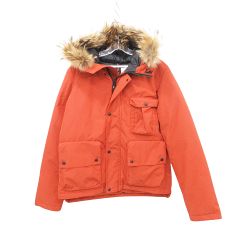 ARCTIC EXPLORER アークティック エクスプローラー フード ダウン ジャケット リアルファー アウター Lサイズ オレンジ