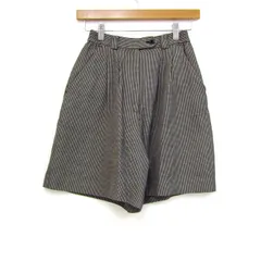 マンシングウェア ショートパンツ ボトムス キュロット ゴルフウエア 日本製 レディース 7サイズ 黒×白 Munsing wear 【中古】