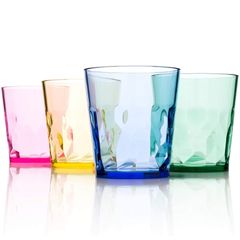 SCANDINOVIA【日本製】250ml 割れないコップ - 4個セット - 割れないグラス プラスチック グラス - ハイグレード プラコップ BPA フリー 食洗機 食器洗い乾燥機 対応 割れない おしゃれ 洗面所