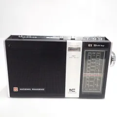 ナショナル パナソニック　RF-858D GXワールドボーイ ラジオ 番外編 ナショナル ワールドボーイ RF-858D 特殊なACコード 聴き