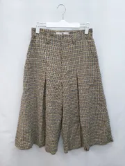 ◇ Traditional Weatherwear トラディショナル チェック 七分丈 クロップド パンツ サイズS ブラウン マルチ レディース P  【1405090006434】のサムネイル