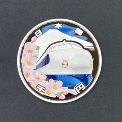 新幹線鉄道開業50年記念1000円銀貨 プルーフ貨幣 コインのみ