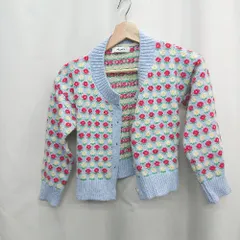 ◇ ⊇ Mayree 花柄 長袖 ニットセーター サイズ表記なし ライトブルー系 レディース E  【1505220008878】