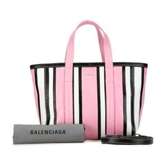 バレンシアガ バルベス スモール ハンドバッグ ショルダーバッグ 2WAY 671404 ピンク ホワイト ブラック レザー レディース BALENCIAGA【214-58670】