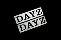 EE-706-2 DAYZ 銀黒 アクリル2層 ステッカー 日産 デイズ D21W 前期 後期 モデリスタ 2枚1セット