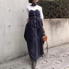 AMERI VINTAGE デニムベアトップワンピースM