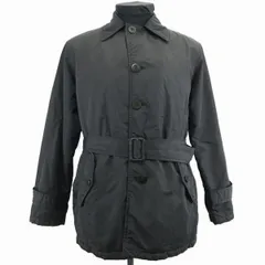 ラルフローレン★裏地キルティング/中綿ナイロンコート【11号/レディース-L/黒】ウエストベルト/RALPH LAUREN◆BC136W<sale>