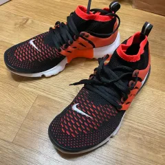 NIKE(ナイキ) エアプレスト フライニット ウルトラ 黒 ブライト クリムゾン 270 サイズのサムネイル